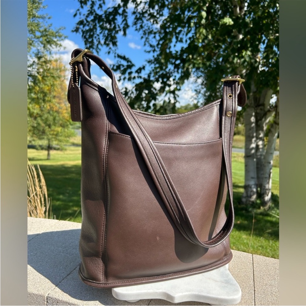 Vintage COACH Classic Slim Duffel Brown 9060 EUC